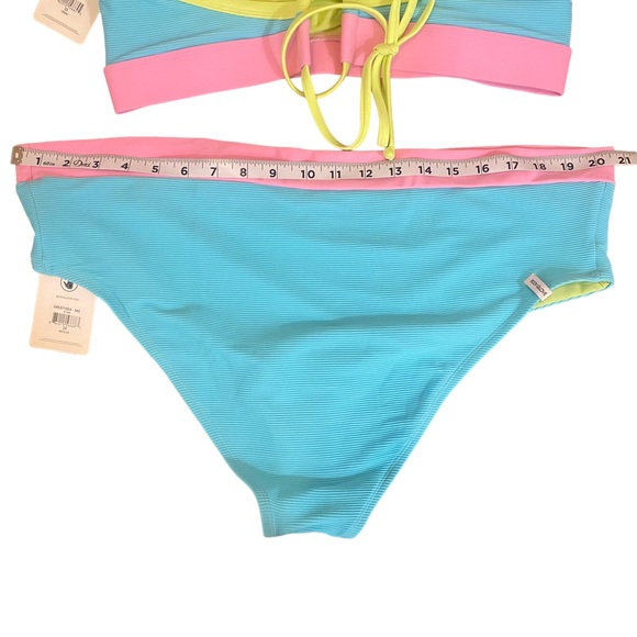 NWT Body Glove 3X Spectrum Drew Plus Size High Waist High Cut Bikini Set Cheeky - Picture 9 of 11